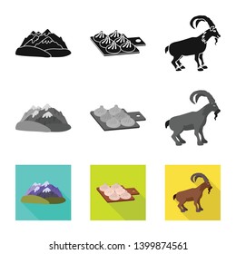 Vector design of culture and sightseeing symbol. Collection of culture and originality stock vector illustration.
