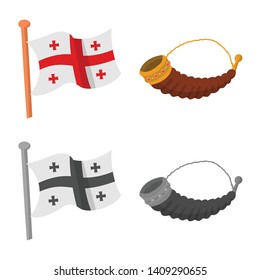 Vector design of culture and sightseeing symbol. Collection of culture and originality vector icon for stock.