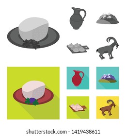 Vector design of culture and sightseeing symbol. Collection of culture and originality stock symbol for web.