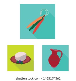 Vector design of culture and sightseeing symbol. Collection of culture and originality stock symbol for web.
