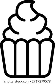 Estilo de Ícone de Bolo de Design de Vetor