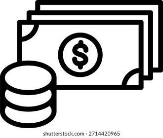 Estilo de icono de moneda de diseño de Vector