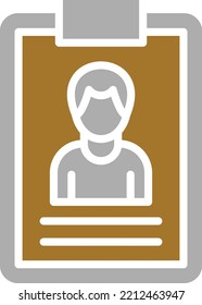 Diseño de vectores Estilo de icono de currículo