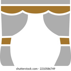 Vector Design Curtains Icon Style