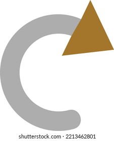 Diseño de vectores Estilo de icono derecho curvo
