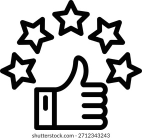 Vector Design Customer Review Icon Style