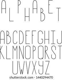 Vector design. Customized color alphabet. For covers, printing on fabric, invitations, cards, blog posts.
