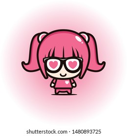 VECTOR DESIGN OF CUTE GIRL