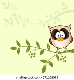 vector design with cute owl