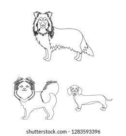 Vector design of  cute  and  sign. Set of  cute  and  vector icon for stock.