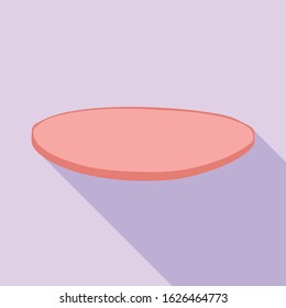Vector design of cutlet and sausage symbol. Graphic of cutlet and slice Stock vector illustration.