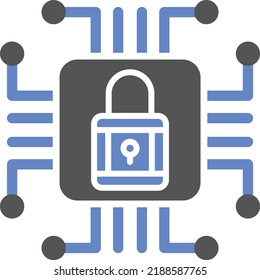 Vector Design Cyber Security Icon Style