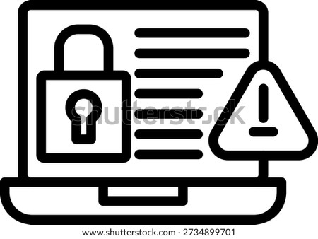 Vector Design Cyber Threats Icon Style