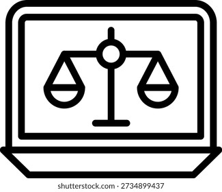 Vector Design Cyberlaw Icon Style