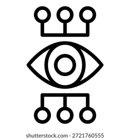 Vektordesign Kybernetik-Symbolstil