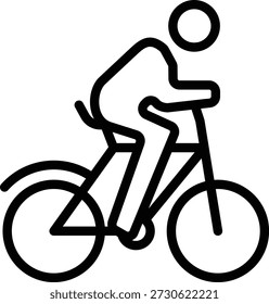 Estilo de icono de ciclismo de diseño de Vector