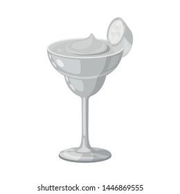 Vector design of daiquiri and cocktail icon. Set of daiquiri and rum stock symbol for web.