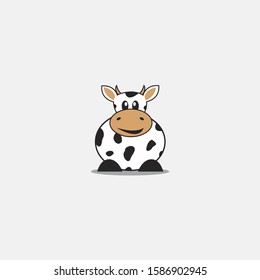 
Vector design of a dairy cow mascot