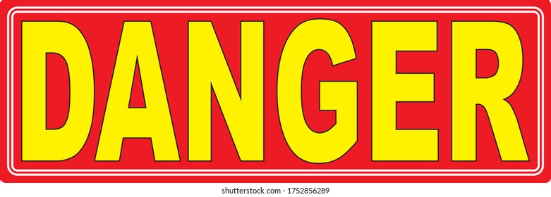 vector design for danger sign