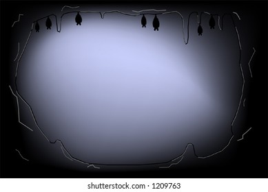 Vector design of dark cave