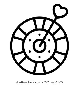 Dartboard-Symbolstil für Vektordesign