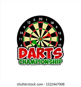 Vector Design Darts Championship Logo