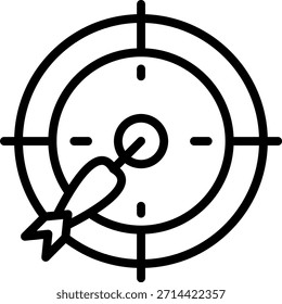 Diseño de Vector Dardos Icon Style