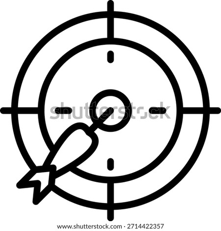 Vector Design Darts Icon Style