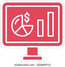 Vector Design Data Analysis Icon Style