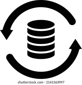 Vector Design Data Backup Icon Style