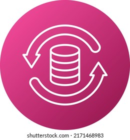 Vector Design Data Backup Icon Style