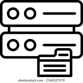 Vector Design Data Storage Icon Style