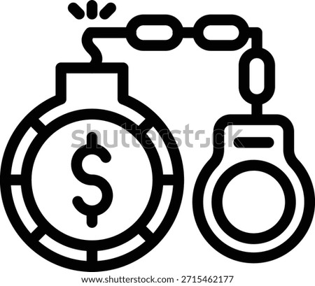Vector Design Debt Icon Style