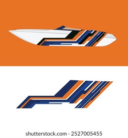 vector design decal livery background yacht. 