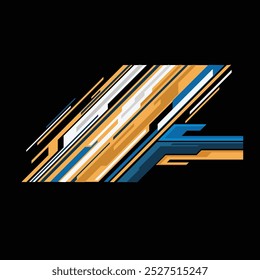 vector design decal livery strip line wrap racing car body. modern background sticker