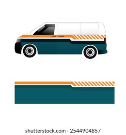 vector design decal livery wrap body cargo van car