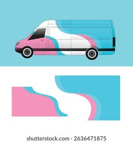 vector design decal livery wrap van car