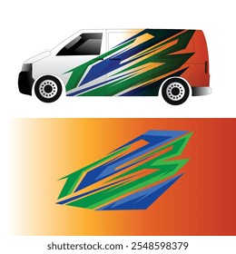 vector design decal sticker background car van delivery