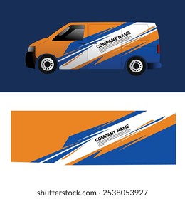 vector design decal wrap body cargo van car