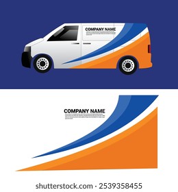 vector design decal wrap body cargo van car