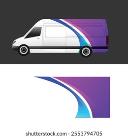 vector design decal wrap body cargo van car
