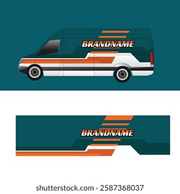vector design decal wrap body car van cargo company delivery
