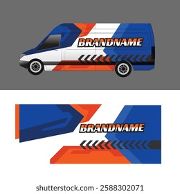 vector design decal wrap body car van cargo company delivery