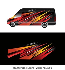 vector design decal wrap body car van cargo company delivery
