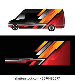 vector design decal wrap body cargo van delivery