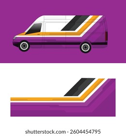 vector design decal wrap body car van cargo company delivery
