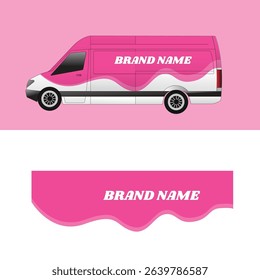 vector design decal wrap body car van cargo company delivery
