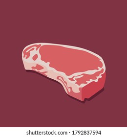 Vector design of delicious cut of meat