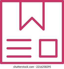 Estilo de icono de caja de entrega de diseño de vectores