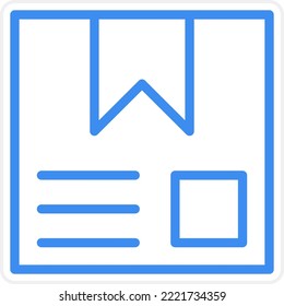 Estilo de icono de caja de entrega de diseño de vectores